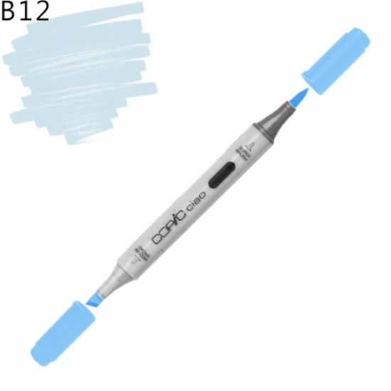 Copic маркер Ciao, #B-12 Ice blue (Пастельно-синій)