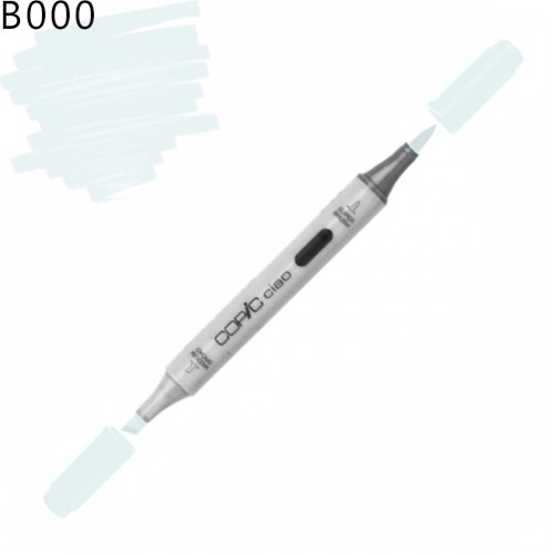 Copic маркер Ciao, B-000 Pale porcelain blue (Пастельно-блакитна порцеляна) Copic маркер Ciao, #B-000 Pale porcelain blue (Пастельно-блакитна порцеляна)