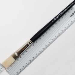 Синтетика плоска подовжена, Milk 1108F, № 8, к.р. пензель KOLOS Синтетика плоска подовжена, Milk 1108F, № 8, к.р. пензель KOLOS