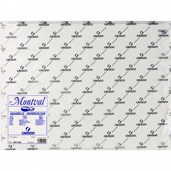 Canson папір акварельний Aquarelle Montval 300 гр, 55x75 см