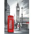 Полотно на картоні з контуром, Міста "Лондон", 30*40, бавовна, акрил, ROSA Talent