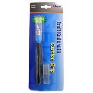 Ніж макетний, C-601GS, резинова ручка, 5 змінних лез,  DAFA