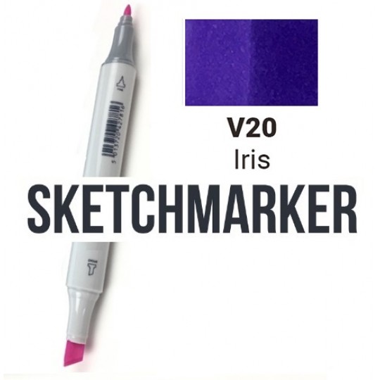 V41 Маркер спиртовий двосторонній, Iris (Ірис), SKETCHMARKER V41 Маркер спиртовий двосторонній, Iris (Ірис), SKETCHMARKER