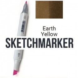 BR81 Маркер спиртовий двосторонній, Earth Yellow (Грунт), SKETCHMARKER BR81 Маркер спиртовий двосторонній, Earth Yellow (Грунт), SKETCHMARKER