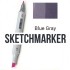 BG71 Маркер спиртовий двосторонній, Blue Gray (Синьо сірий), SKETCHMARKER