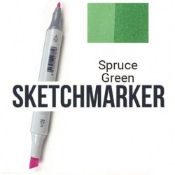 G112 Маркер спиртовий двосторонній, Spruce Green (Зелена ялина), SKETCHMARKER