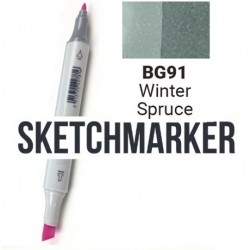 BG32 Маркер спиртовий двосторонній, Winter Spruce (Зимова ялина), SKETCHMARKER BG32 Маркер спиртовий двосторонній, Winter Spruce (Зимова ялина), SKETCHMARKER