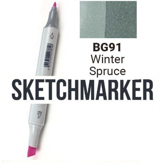 BG32 Маркер спиртовий двосторонній, Winter Spruce (Зимова ялина), SKETCHMARKER BG32 Маркер спиртовий двосторонній, Winter Spruce (Зимова ялина), SKETCHMARKER