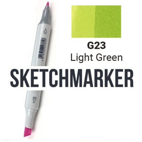 G64 Маркер спиртовий двосторонній, Light Green (Світло зелений), SKETCHMARKER