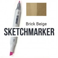 BR82 Маркер спиртовий двосторонній, Brick Beige (Бежевий цегла), SKETCHMARKER
