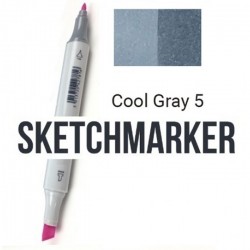 CG5 Маркер спиртовий двосторонній, Cool Gray 5 (Прохолодний сірий 5), SKETCHMARKER CG5 Маркер спиртовий двосторонній, Cool Gray 5 (Прохолодний сірий 5), SKETCHMARKER