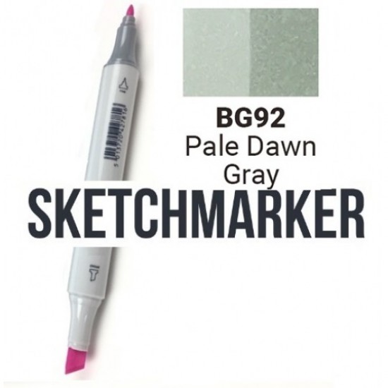 BG33 Маркер спиртовий двосторонній, Pale Dawn Gray (Блідо-сірий світанок), SKETCHMARKER