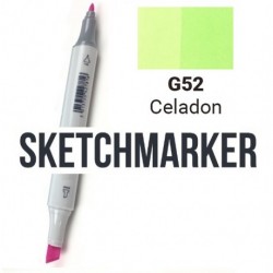 G73 Маркер спиртовий двосторонній, Celadon (Світлий сіро-зелений), SKETCHMARKER G73 Маркер спиртовий двосторонній, Celadon (Світлий сіро-зелений), SKETCHMARKER