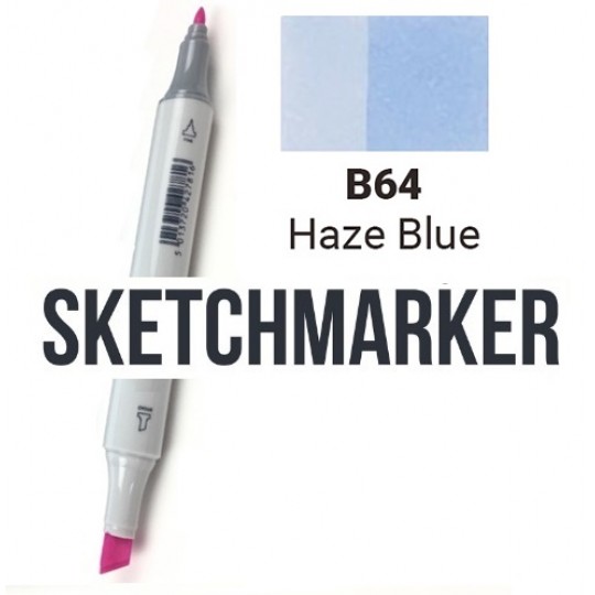 B94 Маркер спиртовий двосторонній, Haze Blue (Димчастий блакитний), SKETCHMARKER B94 Маркер спиртовий двосторонній, Haze Blue (Димчастий блакитний), SKETCHMARKER
