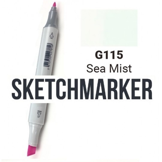 G135 Маркер спиртовий двосторонній, Sea Mist (Морська димка), SKETCHMARKER