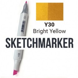 Y33 Маркер спіртовий двосторонній, Mid Yellow (Середній жовтий), SKETCHMARKER Y33 Маркер спіртовий двосторонній, Mid Yellow (Середній жовтий), SKETCHMARKER