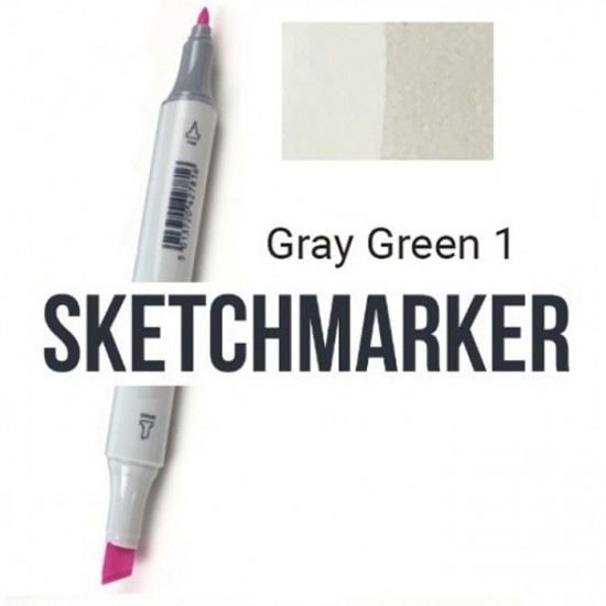 GG1 Маркер спиртовий двосторонній, Gray Green 1 (Сіро зелений 1), SKETCHMARKER