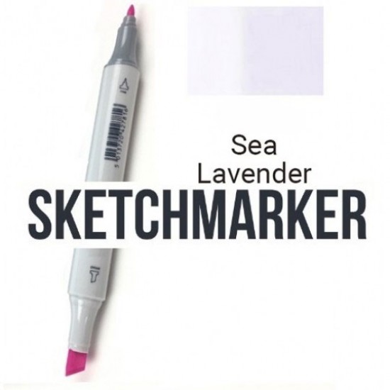 V14 Маркер спиртовий двосторонній, Sea Lavender (Бузкове море), SKETCHMARKER