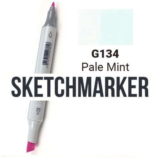 G165 Маркер спиртовий двосторонній, Pale Mint (Бліда м'ята), SKETCHMARKER G165 Маркер спиртовий двосторонній, Pale Mint (Бліда м ята), SKETCHMARKER