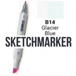 B25 Маркер спиртовий двосторонній, Glacier Blue (Блакитний льодовик), SKETCHMARKER B25 Маркер спиртовий двосторонній, Glacier Blue (Блакитний льодовик), SKETCHMARKER