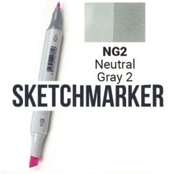 NG2 Маркер спиртовий двосторонній, Neutral Gray 2 (Нейтральний сірий 2), SKETCHMARKER NG2 Маркер спиртовий двосторонній, Neutral Gray 2 (Нейтральний сірий 2), SKETCHMARKER