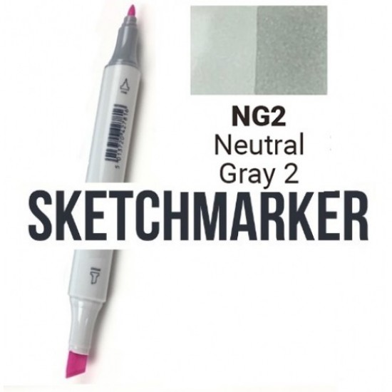 NG2 Маркер спиртовий двосторонній, Neutral Gray 2 (Нейтральний сірий 2), SKETCHMARKER