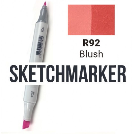 R92 Маркер спиртовий двосторонній, Blush (Рум'янець), SKETCHMARKER R92 Маркер спиртовий двосторонній, Blush (Рум янець), SKETCHMARKER