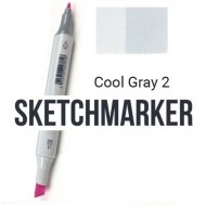 CG2 Маркер спиртовий двосторонній, Cool Gray 2 (Прохолодний сірий 2), SKETCHMARKER CG2 Маркер спиртовий двосторонній, Cool Gray 2 (Прохолодний сірий 2), SKETCHMARKER
