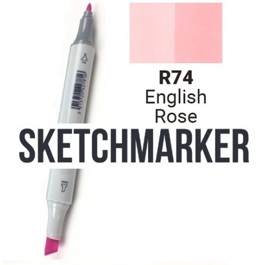 R53 Маркер спиртовий двосторонній, English Rose (англійська троянда), SKETCHMARKER R53 Маркер спиртовий двосторонній, English Rose (англійська троянда), SKETCHMARKER