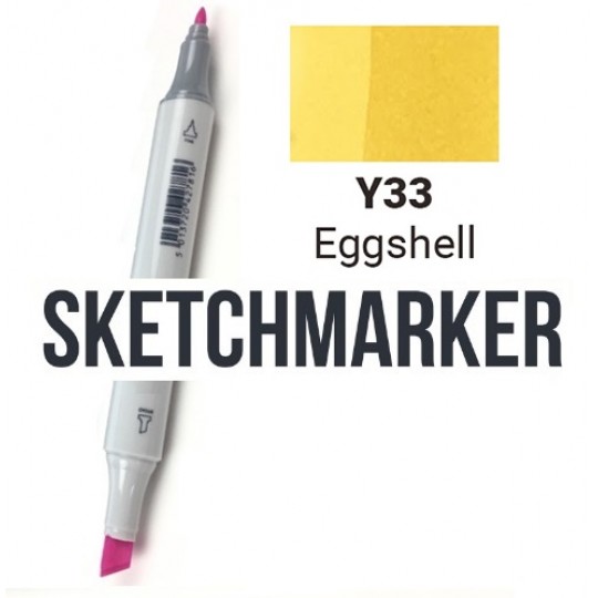 Y43 Маркер спиртовий двосторонній, Eggshell (Яєчна шкаралупа), SKETCHMARKER Y43 Маркер спиртовий двосторонній, Eggshell (Яєчна шкаралупа), SKETCHMARKER