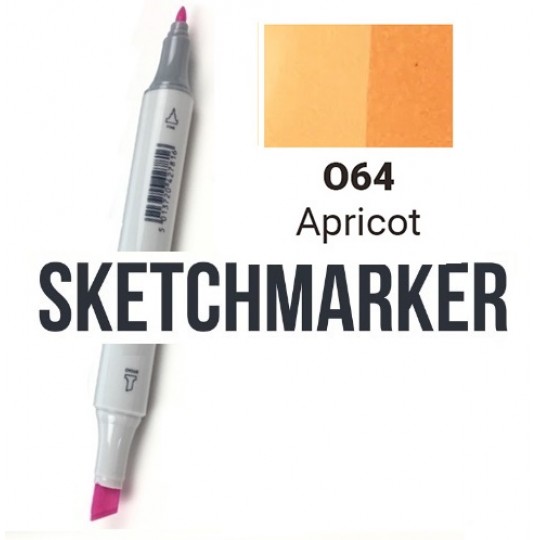 O63 Маркер спиртовий двосторонній, Apricot (Абрикос), SKETCHMARKER