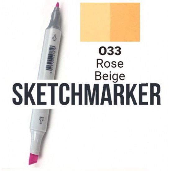 Маркер спиртовий двосторонній, Rose Beige (Рожево бежевий), SKETCHMARKER