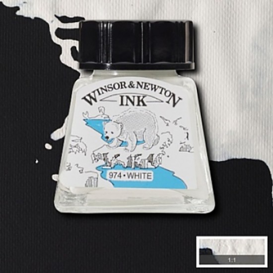 Winsor туш Drawing Inks 14 мл, № 702 White (Білий)