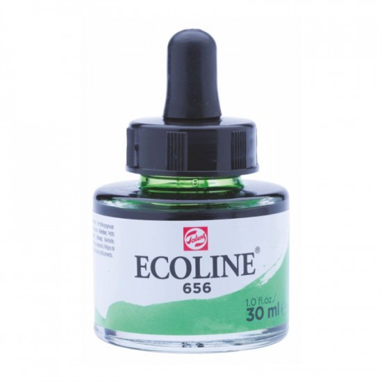 656 Фарба акварельна рідка з піпеткою Ecoline, Зелена лісова, 30 мл, Royal Talens