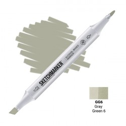 GG6 Маркер спиртовий двосторонній, Gray Green 6 (Сіро зелений 6), SKETCHMARKER GG6 Маркер спиртовий двосторонній, Gray Green 6 (Сіро зелений 6), SKETCHMARKER
