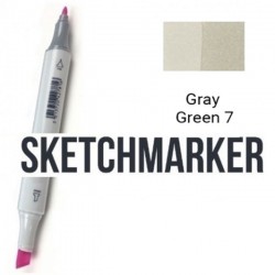GG7 Маркер спиртовий двосторонній, Gray Green 7 (Сіро зелений 7), SKETCHMARKER GG7 Маркер спиртовий двосторонній, Gray Green 7 (Сіро зелений 7), SKETCHMARKER