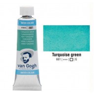 Фарба акварельна Van Gogh (661), Бірюзовий зелений (эф. грануляции), туба 10 мл, Royal Talens Фарба акварельна Van Gogh (661), Бірюзовий зелений (эф. грануляции), туба 10 мл, Royal Talens