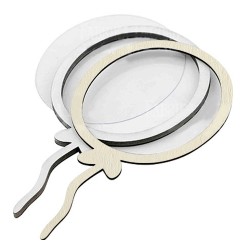 Заготовка для шейкера "Повітряна куля" 13x7 color_Kraft_Milk Заготовка для шейкера "Повітряна куля" 13x7 color_Kraft_Milk