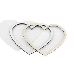 Заготовка для шейкера "Сердечко-1" 11x9,5 color_Kraft_Milk Заготовка для шейкера "Сердечко-1" 11x9,5 color_Kraft_Milk