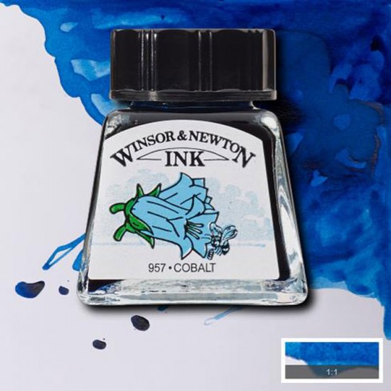 Winsor туш Drawing Inks 14 мл, № 176 Cobalt (Кобальт синій)