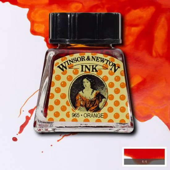 Winsor туш Drawing Inks 14 мл, № 449 Orange (Оранжевий)