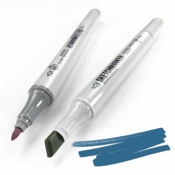 B051 Маркер спиртовий двосторонній, Blue Fjord (Синій фьорд), SKETCHMARKER B051 Маркер спиртовий двосторонній, Blue Fjord (Синій фьорд), SKETCHMARKER