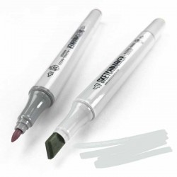 SG08 Маркер спиртовий двосторонній, Simple Gray 8 (Простий сірий 8), SKETCHMARKER SG08 Маркер спиртовий двосторонній, Simple Gray 8 (Простий сірий 8), SKETCHMARKER