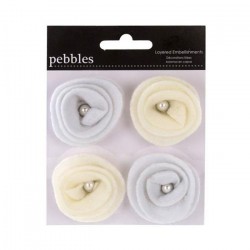 Набір прикрас Pebbles - The Mr. & Mrs. Felt Flowers, 747084 Набір прикрас Pebbles - The Mr. & Mrs. Felt Flowers, 747084