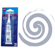 Lefranc контур по склу та кераміці Glass & Tile 20 мл, Silver outliner (Срібний)