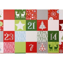 Папір з малюнком "Новорічний печворк", А4(21*29,7см), Червоний, 300г/м2, Heyda Папір з малюнком "Новорічний печворк", А4(21*29,7см), Червоний, 300г/м2, Heyda