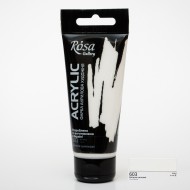 Фарба акрилова, Білила цинкові (603), 60мл, ROSA Gallery Фарба акрилова, Білила цинкові (603), 60мл, ROSA Gallery