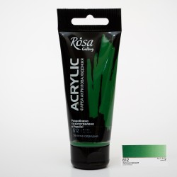 Фарба акрилова, Зелена середня (612), 60мл, ROSA Gallery