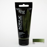 Фарба акрилова, Оливкова (635), 60мл, ROSA Gallery