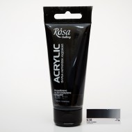 Фарба акрилова, Сажа газова (638), 60мл, ROSA Gallery